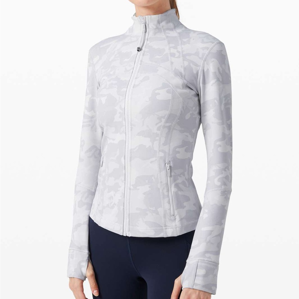 Lululemon White Camo Define Jacket Size 10